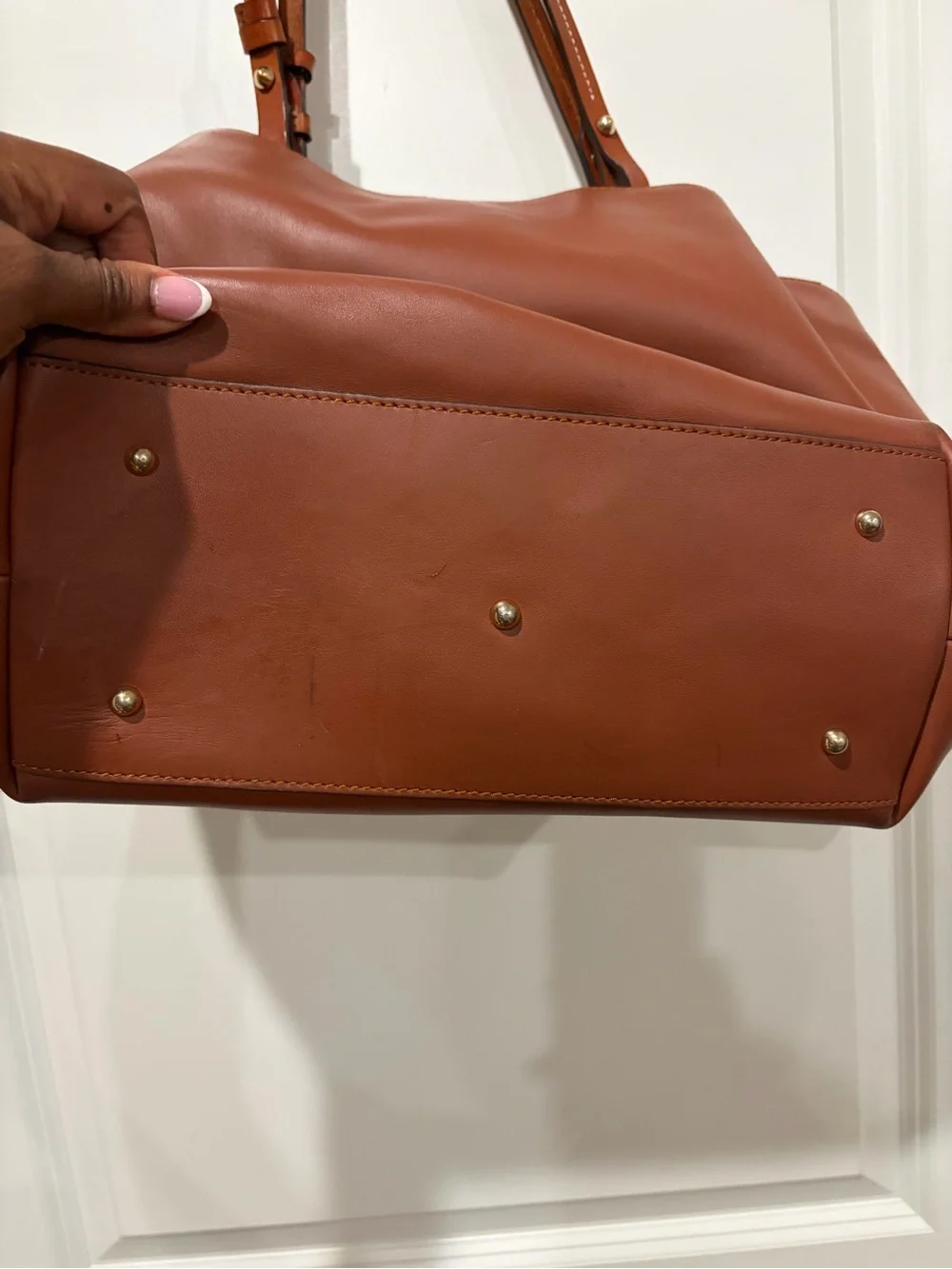 Dooney & Bourke Chestnut Brown Leather Tote